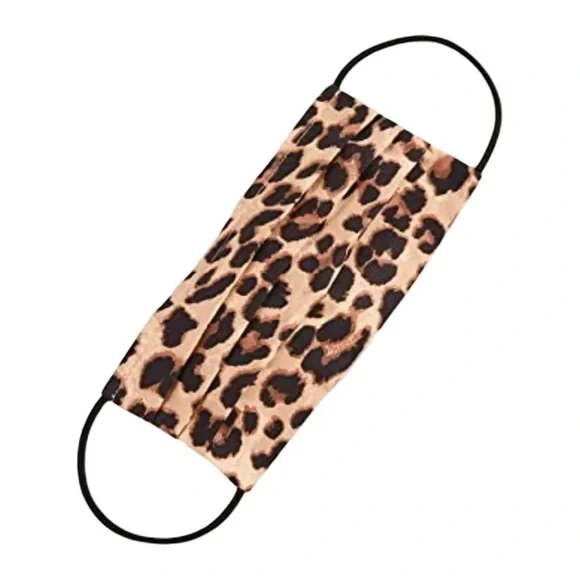 Set of 2 NWT VERONICA BEARD Reusable Cotton Leopard Print Face Masks Coverings - Picture 5 of 10